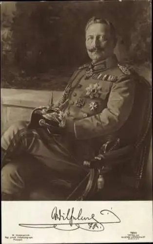 Ak Kaiser Wilhelm II, Portrait