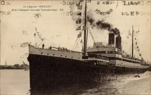 Ak Le Paquebot Meknes, CGT