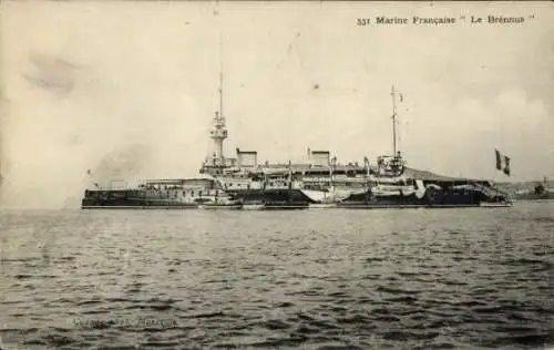 Ak Französisches Kriegsschiff, Le Brénnus