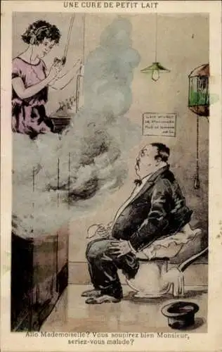 Ak Allo Mademoiselle? Vous soupirez bien Monsieur, seriez-vous malade? Humor