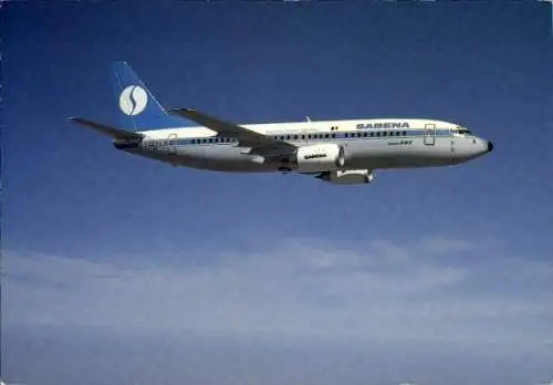 Ak Belgisches Passagierflugzeug, Sabena, Boeing 737-300