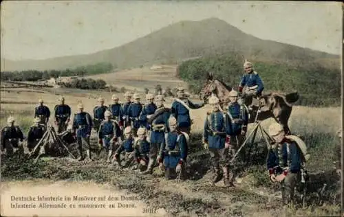 Ak Donon, Deutsche Infanterie im Manöver
