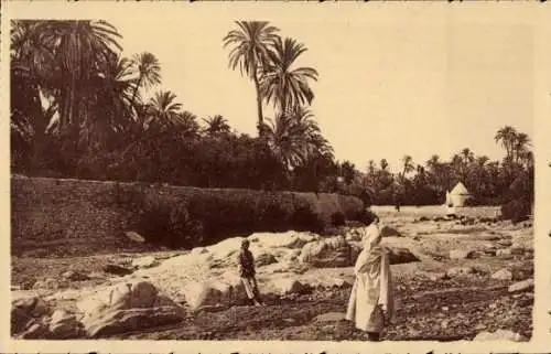 CPA Bou Saada Algérie, L'Oued à la fontaine Maboul