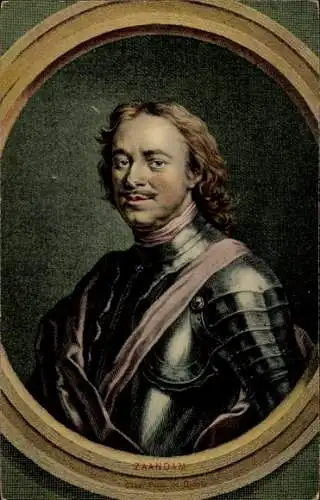 Ak Zaandam Zaanstad Nordholland, Peter der Große, Portrait
