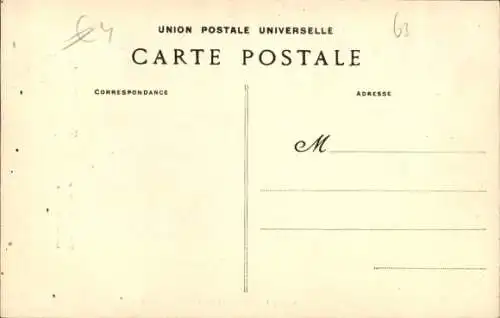 CPA En Auvergne, Garçon de Ferme