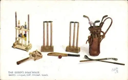 PC The Queen's Dolls House, Croquet, Golf, Cricket, Tennis
