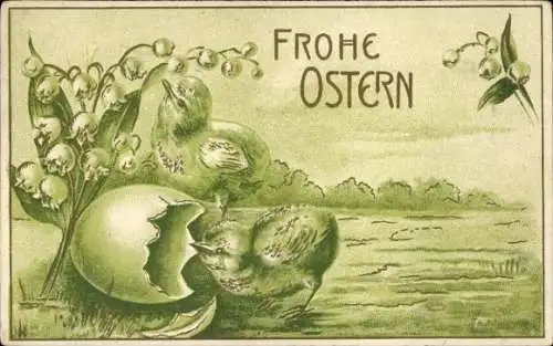 Ak Glückwunsch Ostern, Küken