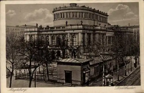 Ak Magdeburg an der Elbe, Stadttheater