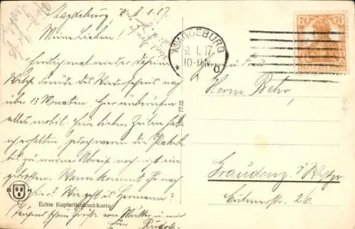 Ak Magdeburg an der Elbe, Stadttheater