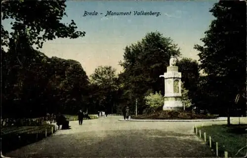 Ak Breda Nordbrabant Niederlande, Monument Valkenberg.
