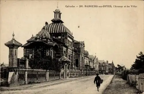 CPA Cabourg Calvados, Avenue, Villas