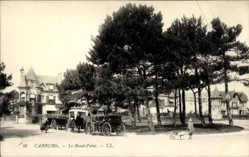 Ak Cabourg Calvados, Le Rond-Point.