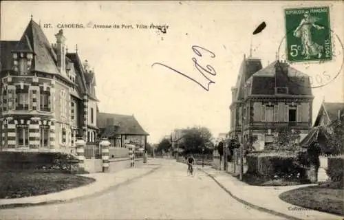 Ak Cabourg Calvados, Avenue du Port, Villa Francia