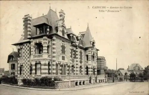 CPA Cabourg Calvados, Avenue du Casino, Villa Francoise