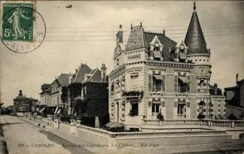 CPA Cabourg Calvados, Avenue des Carrefours, Chalets