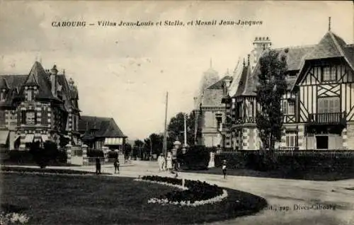 Ak Cabourg Calvados, Villen Jean-Louis et Stella, et Mesnil Jean-Jacques