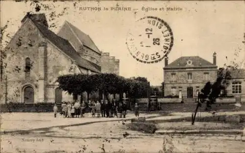 CPA Authon la Plaine Essonne, Eglise, Mairie