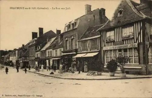 CPA Beaumont en Auge Calvados, Rue aux Juifs