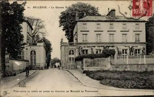 Ak Bellevue Hauts de Seine, La Grande Rue