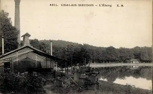 Ak Chalais Meudon Hauts de Seine, L'Étang