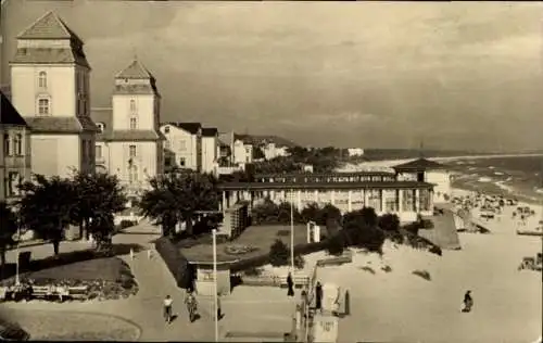 Ak Seebad Binz auf Rügen, Strand, Konzertplatz, Kurhaus