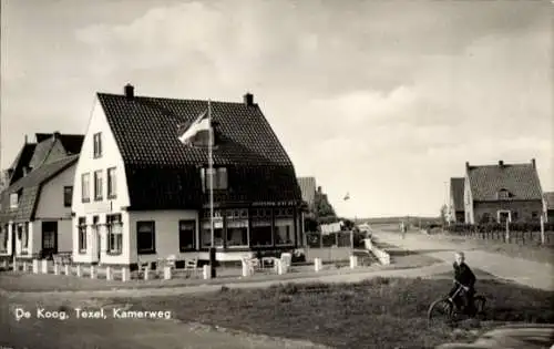 Ak De Koog Texel Nordholland Niederlande, Kamerweg, Fahne