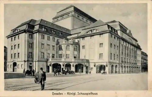 Ak Dresden Altstadt Friedrichstadt, Königliches Schauspielhaus