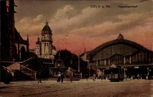 Ak Köln am Rhein, Hauptbahnhof