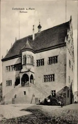 Ak Dettelbach am Main Unterfranken, Rathaus