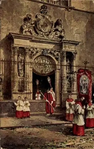 Ak Köln am Rhein, Jesuitenkirche, Portal