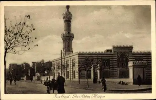 Ak Port Said Ägypten, The Abbas Mosque, Moschee, Turm