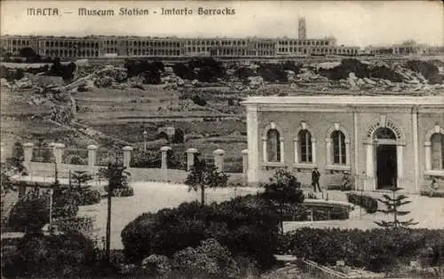 Ak Malta, Museum Station, Imtarfa Barracks, Barracken, Eingang, Park