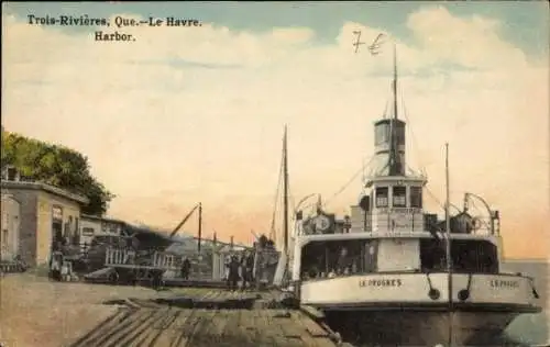 CPA Trois Rivières Trois Rivières Québec Canada, Port, steamer