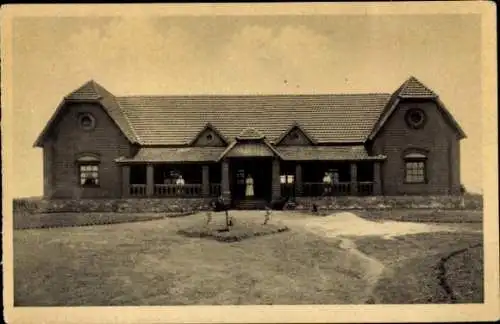 Ak Boma Congo Belge DR Kongo Zaire, Haus, Kolonialstil, große Fenster, Veranda, R.R. Schwestern