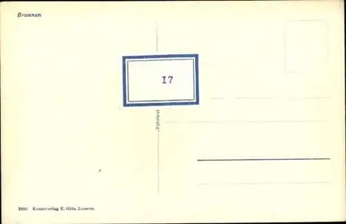 Ak Brunnen Kt Schwyz, Panorama, Grand Hotel