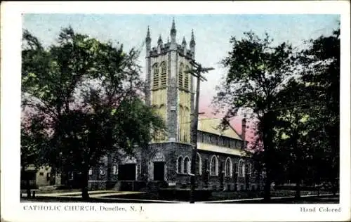 Ak Dunellen New Jersey USA, Katholische Kirche