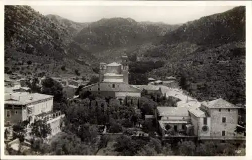 Ak Palma de Mallorca Balearische Inseln, Valldemosa-Karthäuserkloster, Berge, Klosteranlage