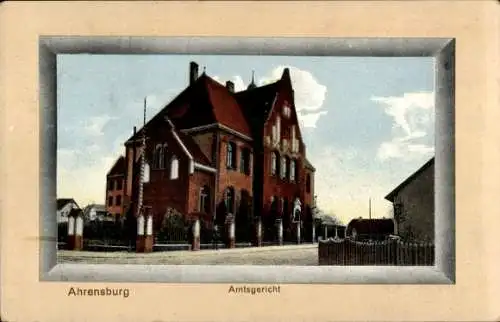 Passepartout Ak Ahrensburg in Holstein, Amtsgericht