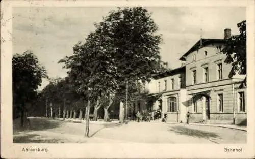 Ak Ahrensburg in Holstein, Bahnhof