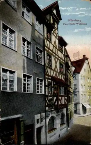 Ak Nürnberg, Hans Sachs Wohnhaus