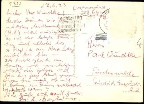 Ak Angermünde, Berliner Straße