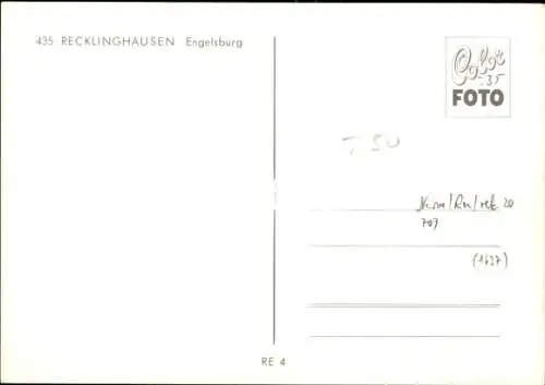 Ak Recklinghausen, Engelsburg