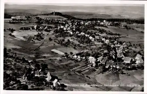 Ak Neuhütten Wüstenrot in Württemberg, Steinknickle, Fliegeraufnahme