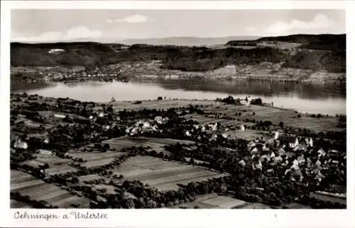 Ak Oehningen Öhningen am Untersee Baden, Fliegeraufnahme