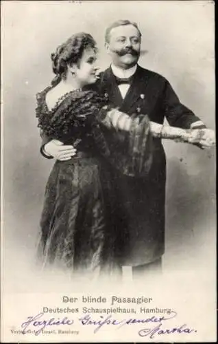 Ak Hamburg Mitte Altstadt, Deutsches Schauspielhaus, Der blinde Passagier, Schauspieler