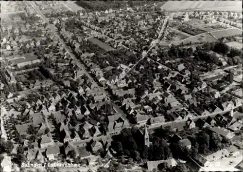 Ak Sulingen in Niedersachsen, Fliegeraufnahme