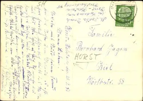 Ak Horst in Holstein, Straßenpartie, Wohnhäuser