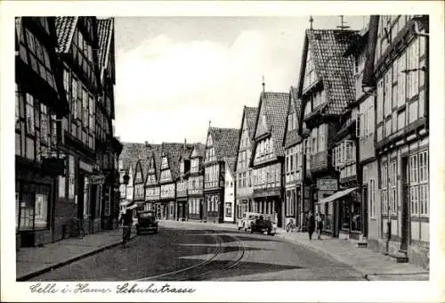 Ak Celle in Niedersachsen, Schuhstraße