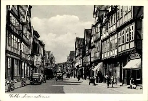 Ak Celle in Niedersachsen, Mauernstraße