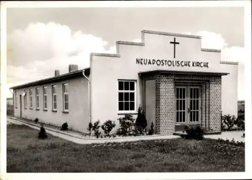 Ak Achim, Neuapostolische Kirche, Gesamtansicht, Eingang